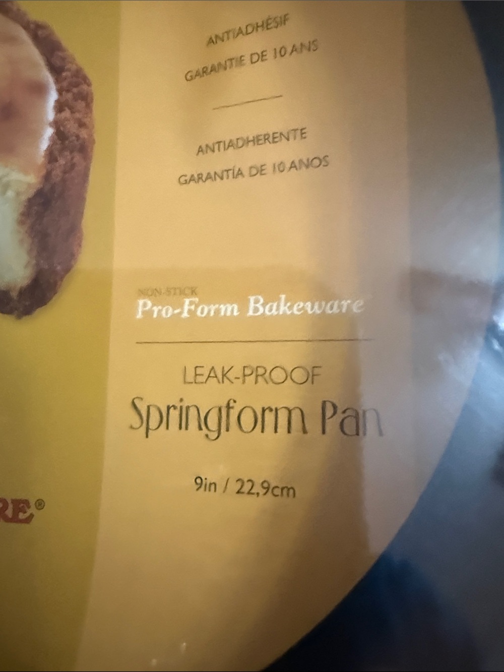 Nordic Ware Yellow Leak-Proof Pro-Form Springform Pan